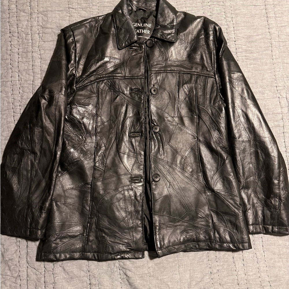 Genuine Leather Men's 2XL Italian Stone Design Navarre Leather Company Patchwork